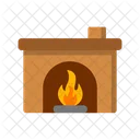 Fireplace Fire Winter Icon