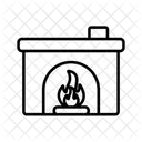 Fireplace Fire Winter Icon