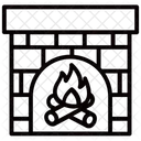 Fireplace Heating Stove Pellet Stove Icon