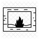 Fireplace Screen Fireplace Icon