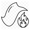 Fireproof Blanket Fire Blanket Security Icon