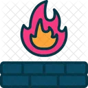 Firewall Protection Fire Icon