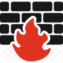 Firewall Active Fire Icon