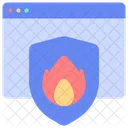 Firewall Security Shield Icon