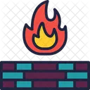 Firewall Network Fire Icon
