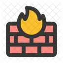 Firewall Malware Security System Icon