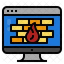 Data Firewall Internet Icon