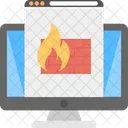 Firewall Protected Internet Icon