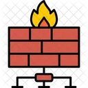 Firewall Fire Protection Icon