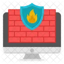 Firewall Firebreak Defense Wall Icon