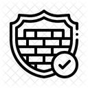 Firewall Network Security Cybersecurity Icon