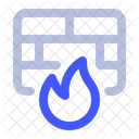 Firewall Network Security Traffic Management Icon