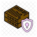 Firewall Security Tech Icon