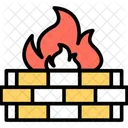 Firewall Burning Combustion Icon