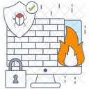 Web Security Web Protection Internet Defense Icon