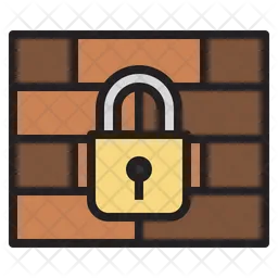 Firewall Lock  Icon