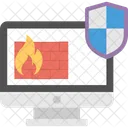 Firewall protected system  Icon