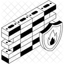 Firewall Protection Security Defense Icon