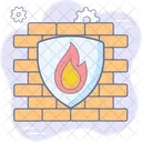 Firewall Cyber Security Icon