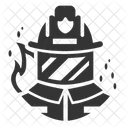 Firewarden Helmet Fire Protection Icon