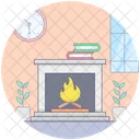 Firewood Fireplace Chimney Icon