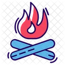 Firewood Campfire Bonfire Icon