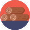 Country Living Firewood Wood Icon