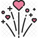 Firework Wedding Celebration Love Icon