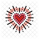 Love Fireworks Heart Icon