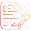 Firma De Contrato Icono