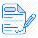 Firma de contrato  Icono
