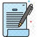 Contrato De Firma Icono