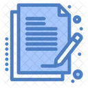 Firma de contrato  Icono