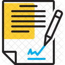 Firma Del Contrato Acuerdo Firma Tratado Anexo Fianza Restriccion Apendice Contrato Sello Icono