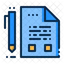 Negocio Contrato Firma Icono