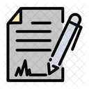 Firma del documento  Icono