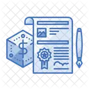 Firma Contrato Negocios Icono