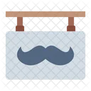 Firmar Bigote Barbero Icono