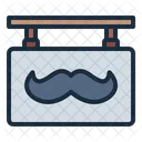 Firmar Bigote Barbero Icono