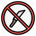 Signo Cuchillo Prohibicion Icono