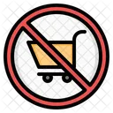 Firmar No Hay Carrito De Compras Prohibido Icono