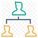 Unternehmen Organisation Struktur Symbol
