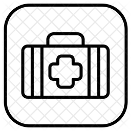 응급처치 가방  아이콘
