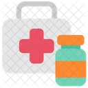 Quarantine Stayhome First Aid Kit Medical Kit Icon