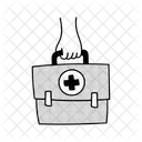 Half Tone First Aid Kit Illustration First Aid Kit Medicine Icon
