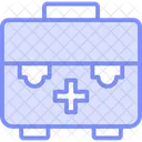 First Aid Kit Duotone Line Icon Icon