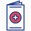 First Aid Manual Medical File Medical Report Icon