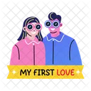 First Love Relationship Bonding Icon