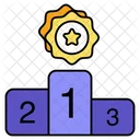 First Place Number One Podium Icon