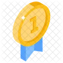 First Position Badge Medal Icon